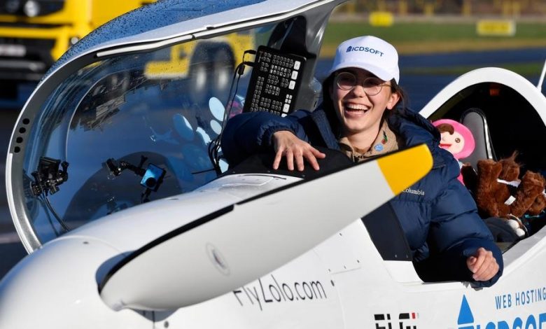 Teen Zara became the youngest woman to fly around the world on her own