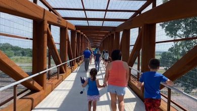 Valley’s residents happy to finally see the opening of the new pedestrian bridge and trail, report