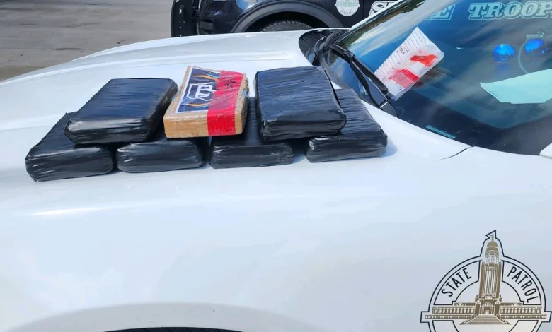 34-year-old woman from California was arrested in York after she was discovered to have cocaine in her vehicle on I-80 near York