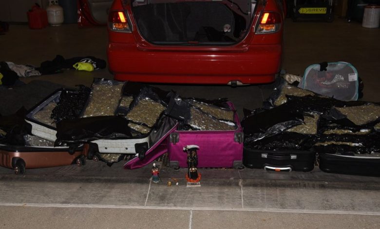 Traffic stop on Wednesday morning in Douglas County resulted with huge drug bust, two people arrested