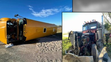 Several Nebraska students, that were in the school bus that crashed, are still in hospital; the bus driver cited