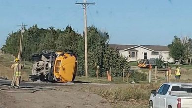 School bus and semi-truck crash in Chase County results with several students injured and hospitalized