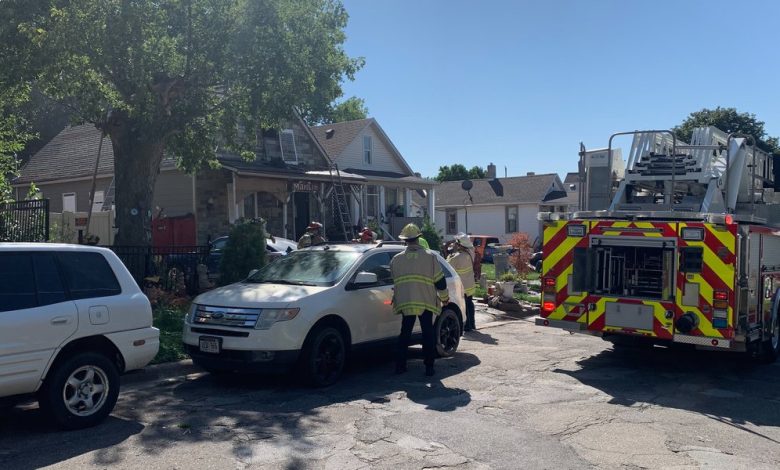 Omaha house fire incident Tuesday morning almost completely damaged a home, careless disposal of smoking materials was the cause