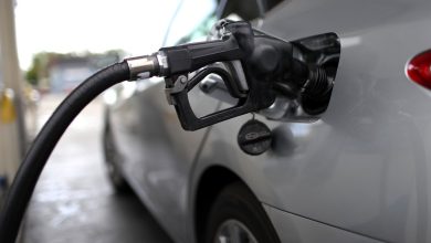 Gas price overview at Bellevue stations
