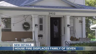 Seven people displaced following Omaha house fire