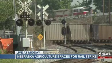 Nebraska farmers concerned of the potential railroad labor strike, agriculture supply chain in Nebraska will be in danger