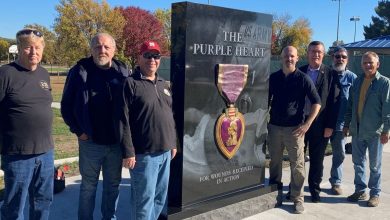 Papillion dedicates monument to Purple Heart heroes