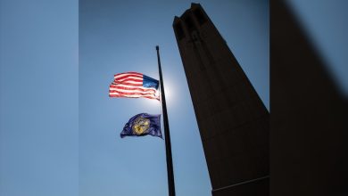 Flags at Omaha city facilities will be lowered in tribute to civic leader and Burlington Capital founder Mike Yanney Flags at Omaha city facilities will be lowered in tribute to civic leader and Burlington Capital founder Mike Yanney